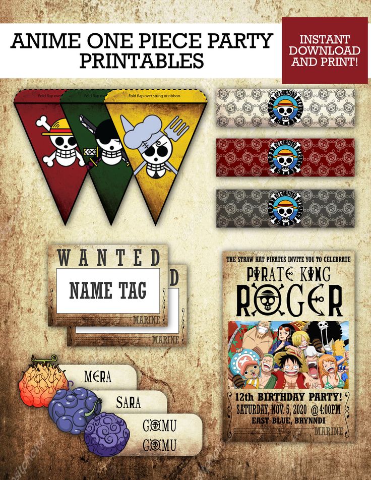 an image of pirate party printables