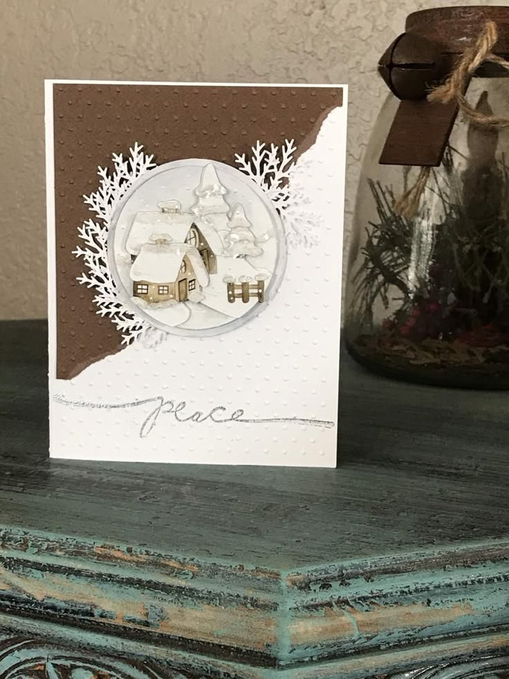 a close up of a card on a table