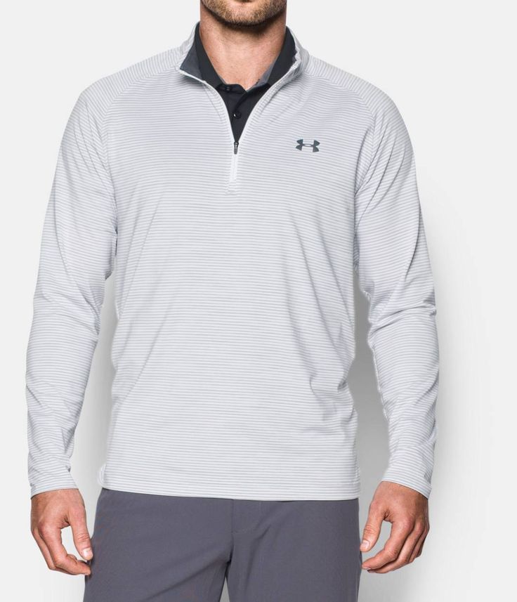 Under Armour quarter zip, OVERCAST GRAY Sports Apparel, Athletic Shirts, Sport Outfits, Quarter Zip, Workout Clothes, Under Armour, Athletic Jacket, Shoes Accessories, Sports