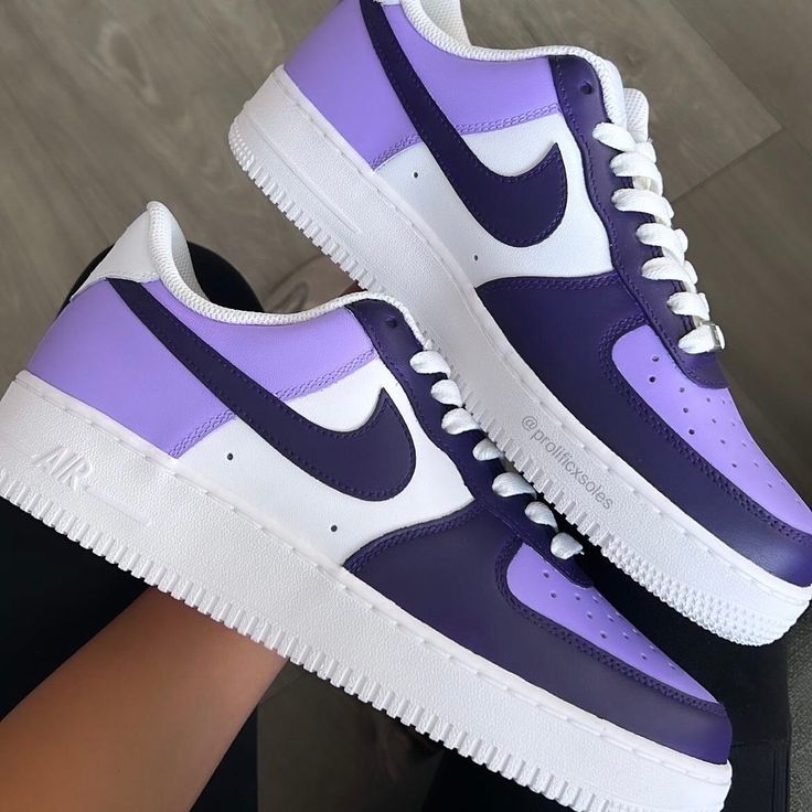 Hand-painted custom dark purple/lilac tone AF1. Painted with water-resistant and non-cracking leather paint, on an all-white authentic Air Force 1. Every shoe used is 100% authentic. Sizing details Air Force 1's run big, so we recommend that customers choose a half size down from their usual size. Custom Purple Air Force 1, Purple Leather Lace-up Custom Sneakers, Sporty Custom Purple Sneakers With Rubber Sole, Nike Air Force 1 Purple Lace-up For Sports, Nike Aesthetic Wallpaper Iphone, Purple Custom Sneakers For Streetwear With Round Toe, Purple Nike Aesthetic, Purple Lace-up Leather Custom Sneakers, Purple Nike Air Force 1 For Sports