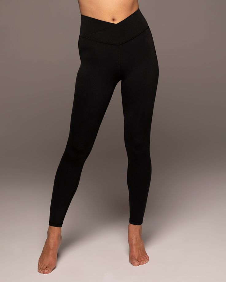 Ray Legging - Black Fitted Smoothing Yoga Pants In Athleisure Style, Fitted Smoothing Athleisure Yoga Pants, Sleek Minimal Stretch Activewear For Workout, Sleek Compression Yoga Bottoms, High Rise Athleisure Leggings With Contoured Waistband, Full-length Tight Activewear With Wide Waistband, Compressive Athleisure Leggings With Wide Waistband, Full Length Tight Activewear With Wide Waistband, Athleisure Tights With Tight Fit And Wide Waistband