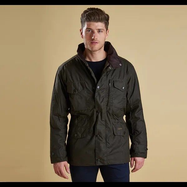 Barbour Sapper Men's Wax Jacket Field Jacket Men, Barbour Sapper, Country Sports, Waxed Jacket, Barn Coat, Wax Jacket, Waxed Cotton Jacket, Olive Green Jacket, Wax Jackets