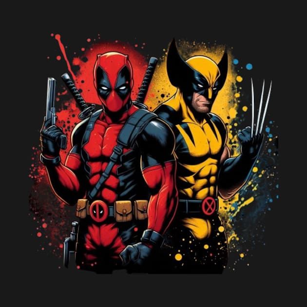 two deadpools standing next to each other