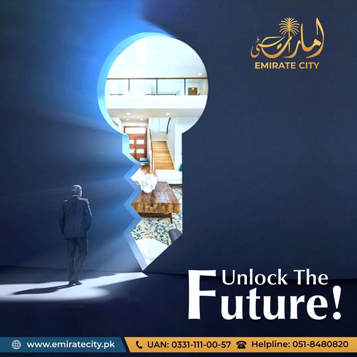 a man standing in front of a keyhole with the words unlock the future