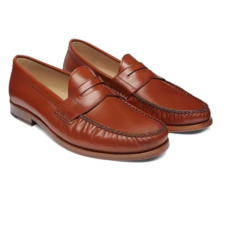 Leather Womens Loafers Color Cognac Size 7.5d Brand Jack Erwin Classic Moc Toe Moccasins For Fall, Classic Tassel Loafers With Round Toe For Fall, Classic Dress Shoes With Leather Lining For Fall, Classic Semi-formal Spring Moccasins, Classic Moc Toe Loafers For Spring, Classic Round Toe Moccasins For Office, Classic Spring Moc Toe Loafers, Classic Fall Slip-on Moccasins, Classic Spring Wingtip Moccasins