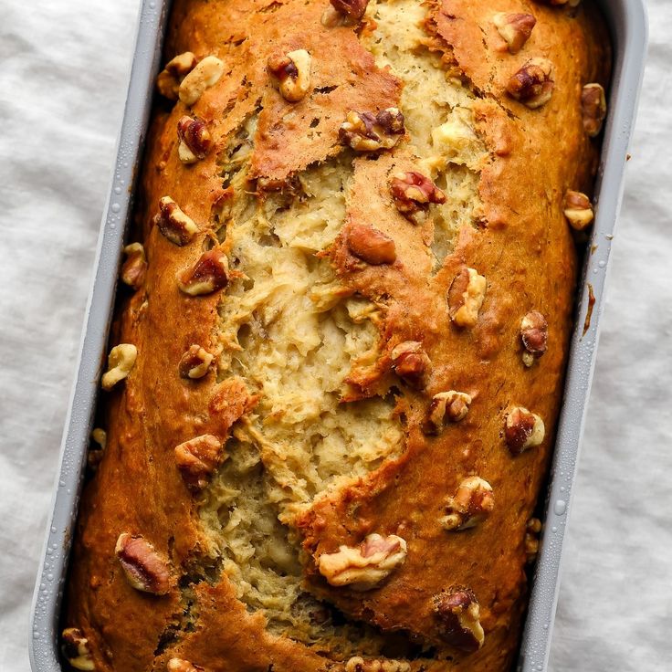 a loaf of bread with nuts in it