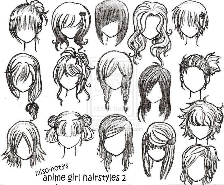 Como dibujar anime - Cabello - Wattpad Anime Outline, Draw Hairstyles, Drawing Trends, Sketch Hair, Anime Bodies, Hairstyle Drawing, Latest Drawing, Hairstyles Drawing, Pelo Anime