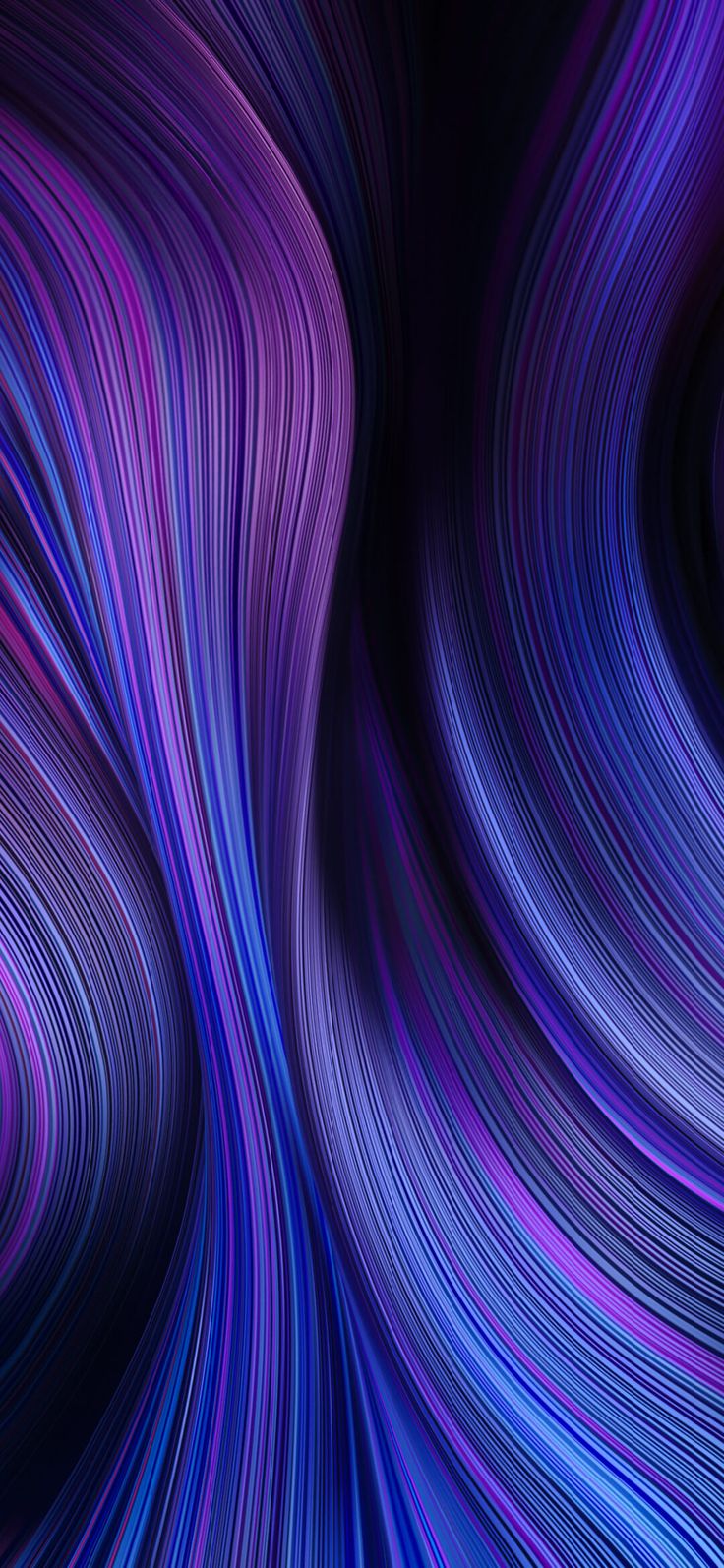 an abstract purple and blue background with wavy lines