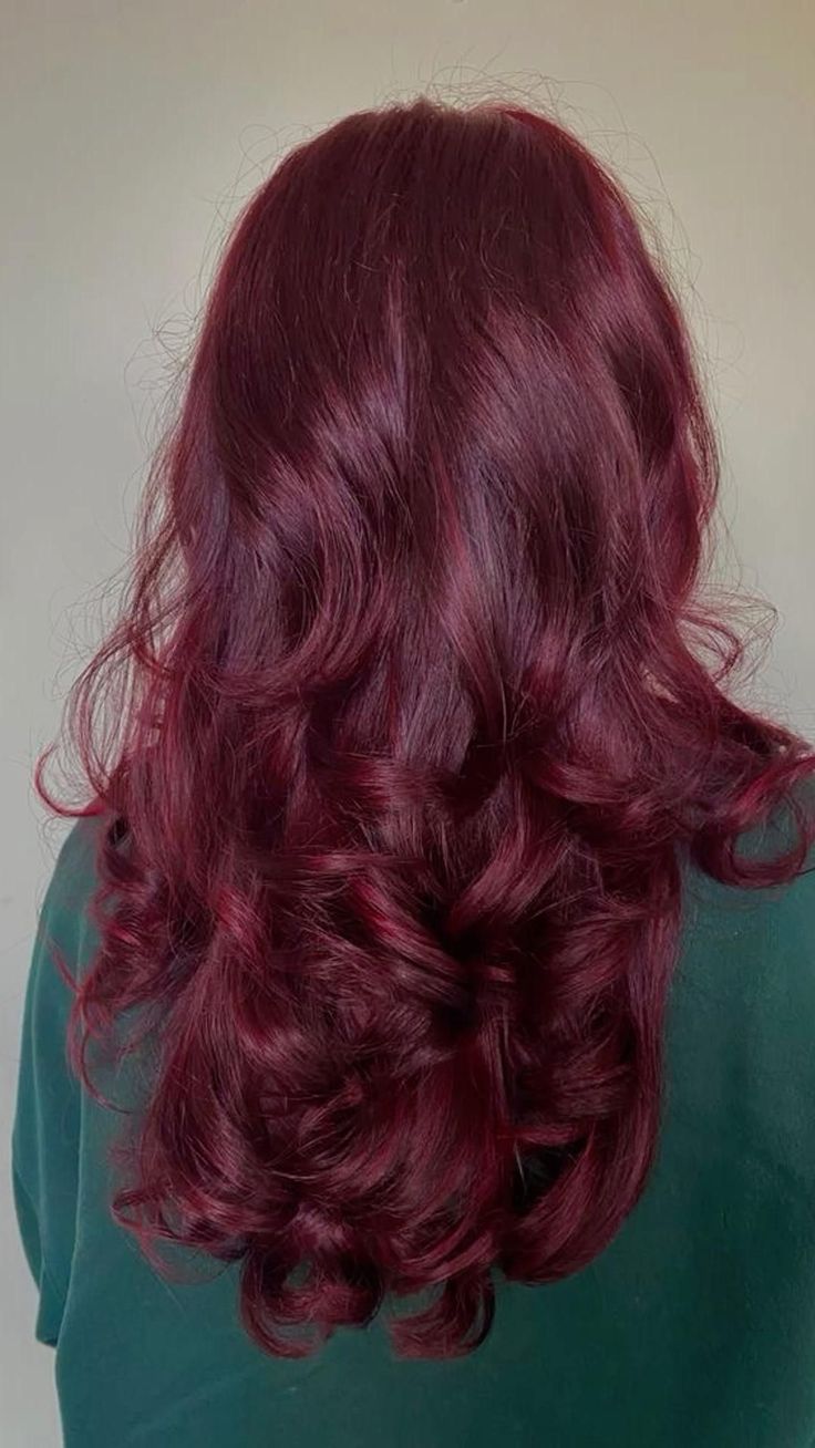 Ginger Glam: Glamorous Hairstyle Ideas for Ginger Red Hair Pelo Color Vino, Black Cherry Hair, Cherry Hair Colors, Wine Hair Color, Maroon Hair, Cherry Red Hair, Wine Red Hair, Plum Hair, Red Hair Inspo