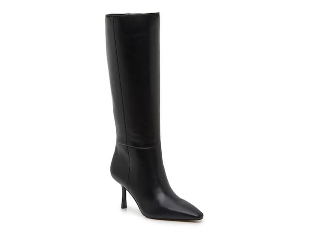 Mix No. 6 Nole Boot Black High Shaft Mid-calf Boots For Fall, Elegant Tall Boots For Workwear, Elegant Tall Boots For Work, Elegant Tall Mid-calf Boots For Fall, Sleek High Shaft Boots For Workwear, Classic Tall Heeled Boots For Fall, Elegant Tall Heeled Boots For Workwear, Elegant Tall Heeled Boots For Work, Classic Pointed Toe Knee-high Boots For Fall