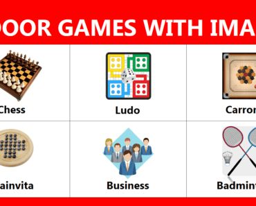 four different types of games with images on them, including chess, checkers, ludo, and badminton