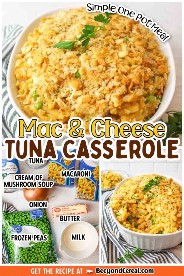 mac and cheese tuna casserole recipe with instructions