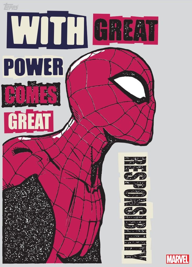 the poster for spider - man's upcoming movie, with great power comes great