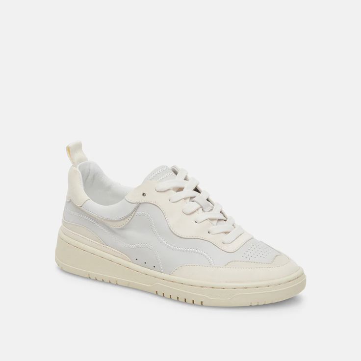 ADELLA SNEAKERS OFF WHITE LEATHER – Dolce Vita Off White Sneakers, Gold Leather, For Love And Lemons, Grey Leather, Off Duty, White Sneakers, Walk On, White Leather, Soft Leather