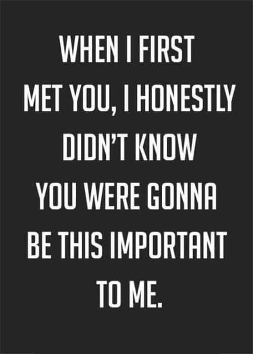 a black and white quote with the words when first met you, honesty didn't know