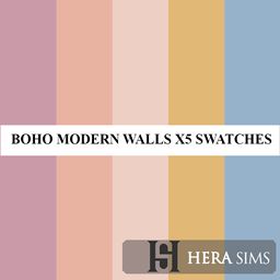 boho modern wall's xs swatches by hera sims cover art