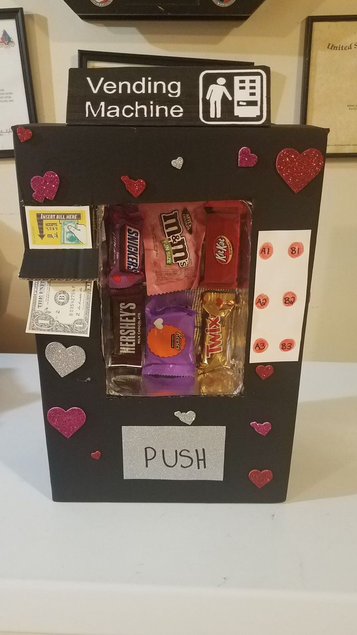 a vending machine filled with lots of candy