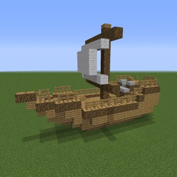 an image of a boat made out of bricks