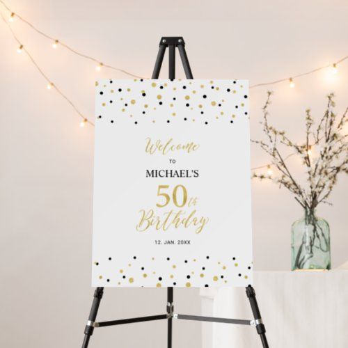 a welcome sign for michael's 30th birthday is displayed in front of a string of lights