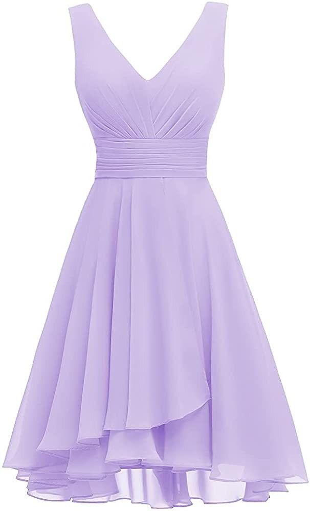 1950s fit and flare Dusty Purple Bridesmaid Dresses, Vestido Color Lila, Purple Dress Short, Bridesmaid Dress Short, Dress For Teens, Purple Short Dress, Grad Dresses Short, Light Purple Dress, Lilac Bridesmaid Dresses