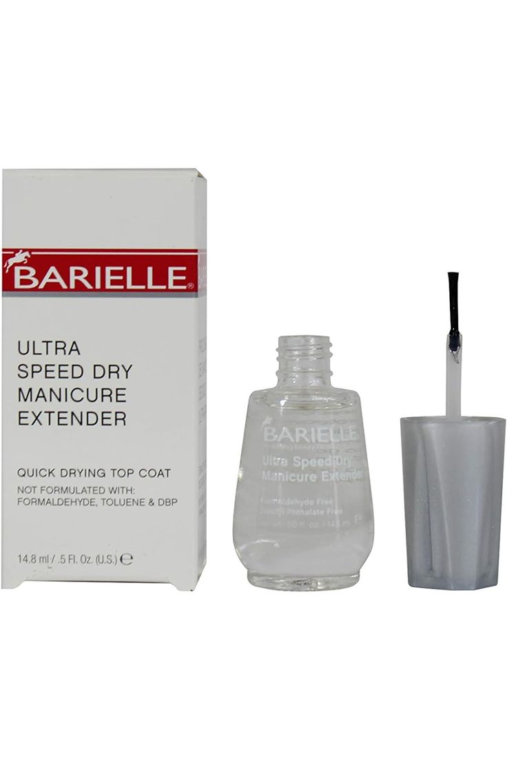 Barielle Ultra Speed Dry Manicure Extender, 0.50-Ounces Glass Bottle Nail Strengthening, Nail Strengthener, Glass Bottle, Fashion Nails, Unique Fashion, Glass Bottles, Quick Dry, Beauty And Personal Care, Manicure