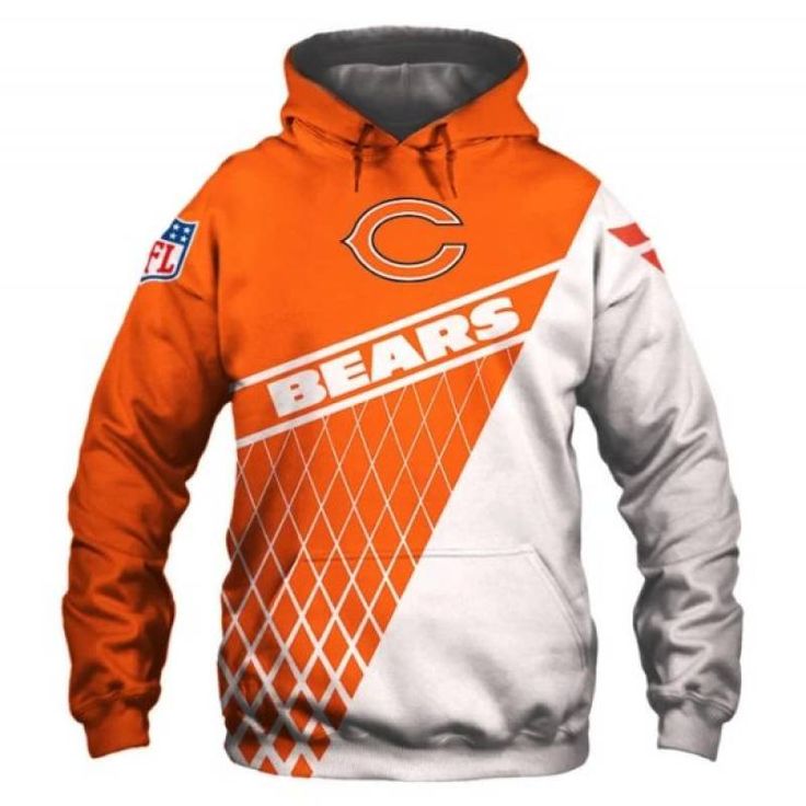 Chicago Bears 3d over print Hoodie – BBS available in T-shirt, hoodie, tank top, longsleeve, multi color and size S M L XL XXL 3XL 4XL 5XL. Shipping from the US. Easy 30 day return policy - Shop now! 6.1-ounce, 100% cotton .Double-needle neck, sleeves and hem; Roomy Unisex Fit. Ash is 99% cotton, 1% poly; Sport Grey is 90% cotton, 10% poly; Dark Heather is 50% cotton, 50% polyester .Decoration type: Digital Print. Made by Gildan Sweatshirts Outfit, Chicago Bears Hoodie, Cheap Sweatshirts, Nfl Chicago Bears, Cheap Hoodies, Football Lovers, 3d Hoodie, Chicago Bears, Print Hoodie