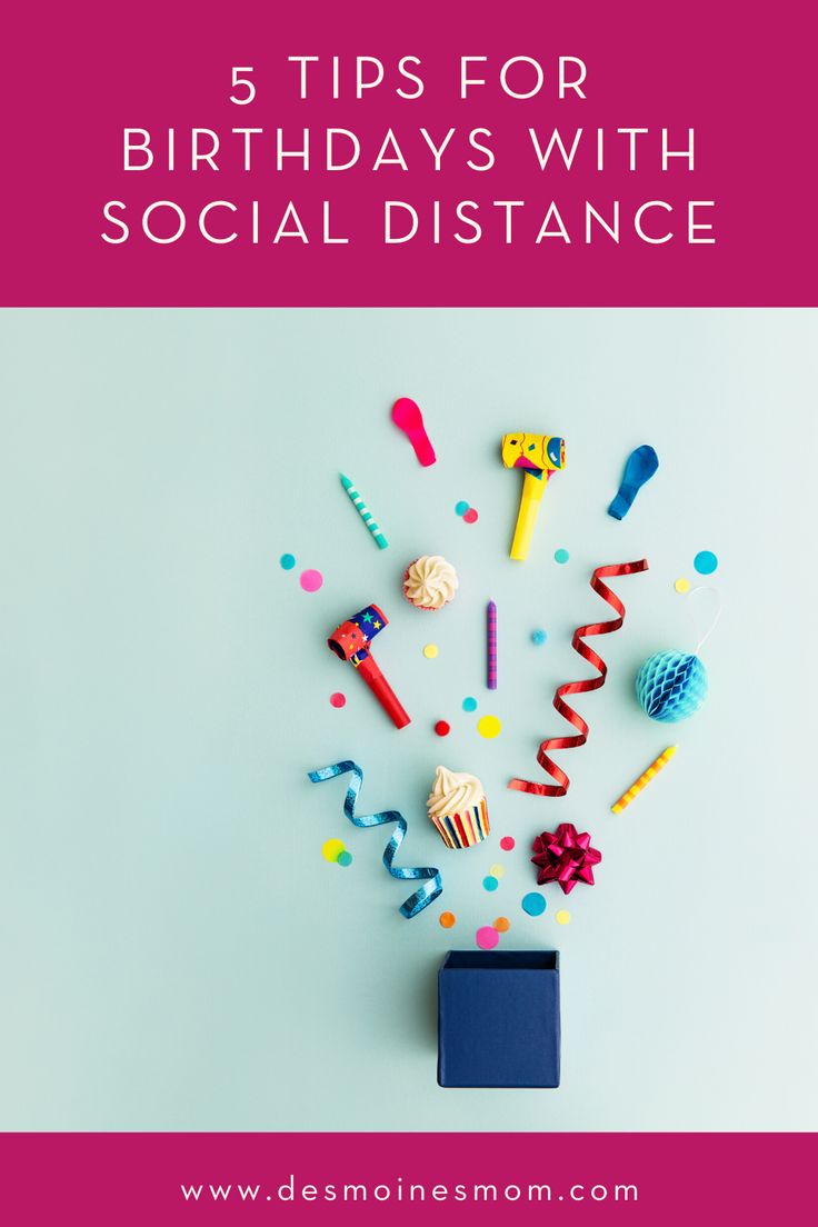 birthdays with social distance tips