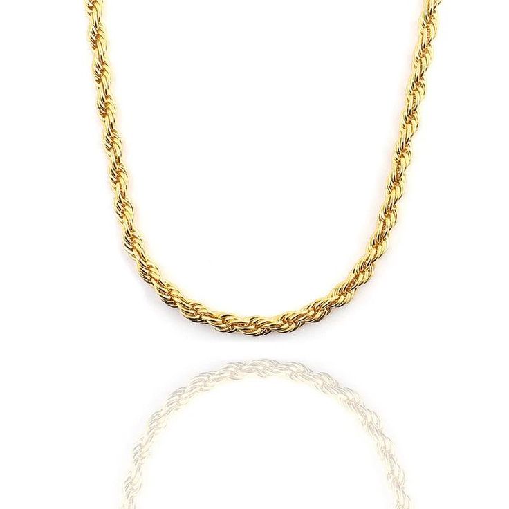 Precision Plus Rope Chain - Ice Dazzle - Ice Dazzle - Rope Chain Elegant Gold Rope Chain Necklace For Formal Occasions, Elegant Round Rope Chain Necklace, Elegant Rope Chain Necklaces, Anniversary Gold Plated Rope Chain Necklace, Elegant 14k Gold Rope Chain Necklace For Formal Occasions, Elegant Formal Gold Chain Rope Necklace, Elegant Formal Gold Rope Chain Necklace, Classic Round Rope Chain Necklace, Classic Link Rope Chain Necklace For Formal Occasions