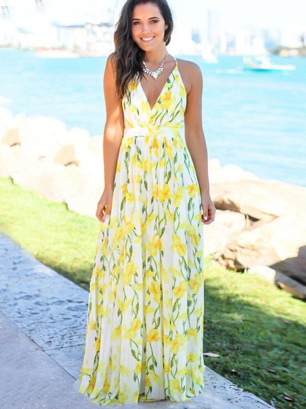 Get ready to channel your inner gypsy goddess with our GYPSY GIRL Maxi Beach Dress! Elegant yet casual, this printed dress is perfect for a day at the beach or a night out. Embrace the carefree vibe and make a statement with this flowy and stylish dress.  Size Chart (inch) Size US UK Length Bust ⏹️ Waist ⏹️ Hip S 2-4 4-6 53 23-26 22 46 M 4-6 6-8 53 24-27 24 48 L 6-8 8-10 54 27-29 26 50 XL 8-10 10-12 54 29-31 28 53 XXL 10-12 12-14 55 31-34 31 55     JUMP INTO OUR DRESSING ROOM!  This tip will help you easily and accurately measure your desired dress length and waist:  Grab a dress from your closet that has your desired length and place it on a flat surface, smooth out any folds, and measure from shoulder to bottom. Use that length as a tool when purchasing a dress, so there’s no more guessi Ladylike Outfits, Maxi Beach Dress, Printed Beach Dresses, Fashionable Outfits, Beach Maxi Dress, Sleeves Clothing, Boho Maxi, Boho Print, Vacation Dresses