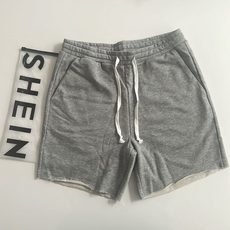 Brand New Grey Marl Shorts From Shein. Purchased A Bulk Order Of These For A Project But Ended Up Not Using Any Of Them. Really Comfy! Kept A Few For Myself. I Have 4 Mediums Available And 1 X-Large. Basic Cotton Shorts For Summer, Gray Bottoms For Leisure Summer Wear, Basic Short Summer Bottoms, Basic Bottoms With Built-in Shorts For Summer, Gray Cotton Shorts For Summer, Summer Cotton Gray Bottoms, Gray Shorts For Summer Loungewear, Summer Gray Cotton Bottoms, Basic Summer Bottoms With Pockets