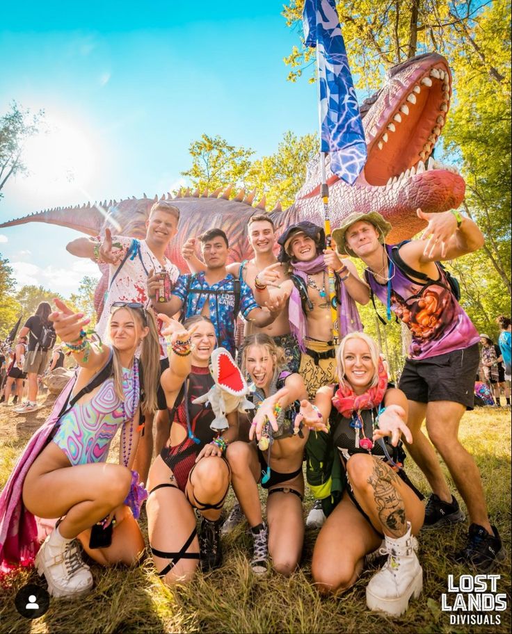 Group Rave Outfits, Lost Lands Festival Outfit, 90s Jungle Rave, Lost Lands Camping, Rave Totem, Mushroom Totem Rave, Rave Shamen Robe, Lost Lands Festival, Lost Lands