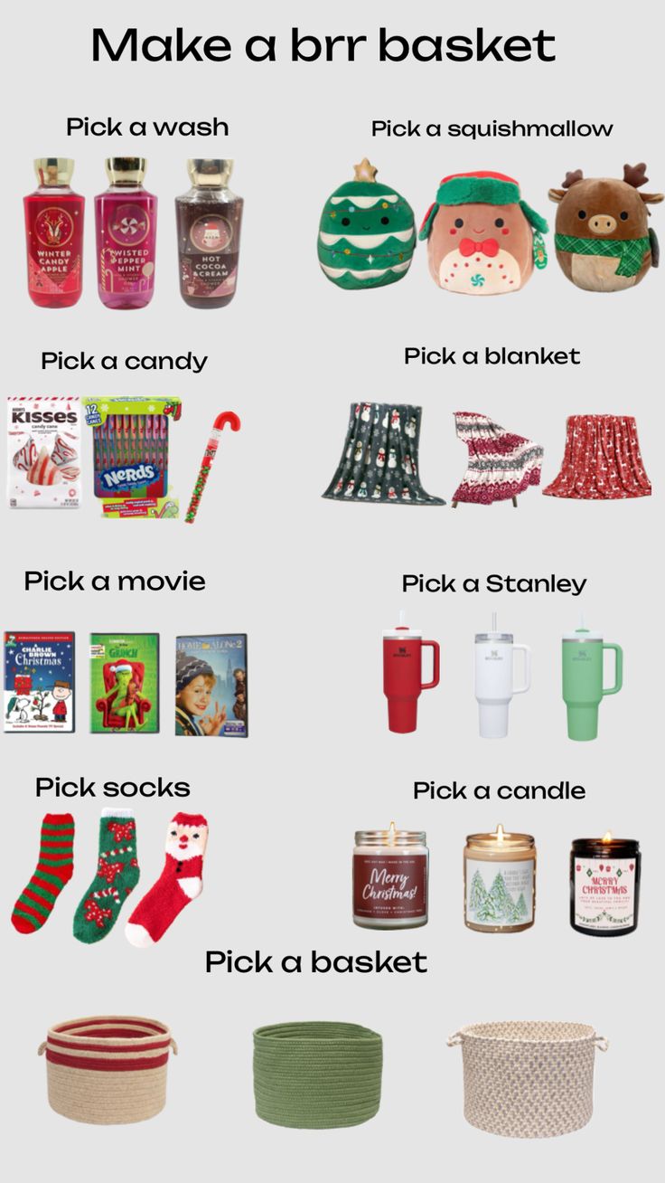 an image of christmas items that are labeled in english