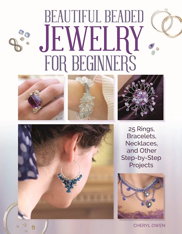 Discover just how easy it is to make your own gorgeous beaded jewelry with readily available semi-precious beads and stones! Beautiful Beaded Jewelry for Beginners shows you how to create fantastic day and evening pieces--necklaces, chokers, bracelets, cuffs, brooches, earrings, and rings--that will brighten up any outfit. Crafting expert Cheryl Owen offers 25 stunning designs that can be created in just a matter of hours, and explains every simple technique you need to get started. Each project is presented in full step-by-step detail, showing you exactly what to do. Jewelry For Beginners, Making Beaded Jewelry, Beaded Wedding Jewelry, Jewelry Making Books, Making Jewelry For Beginners, Beautiful Beaded Jewelry, Wire Jewelry Making, Bijoux Fil Aluminium, Beaded Jewelry Designs