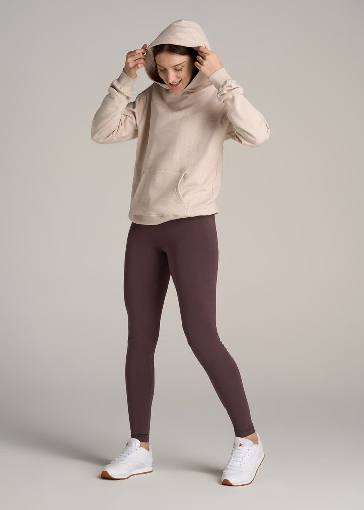 About Our Tall Women’s Leggings Maximum comfort meets maximum length. You’ll want to wear these super-soft cotton tall women’s leggings all day long. We thoughtfully designed this pair to be a staple in your everyday collection that you can reach for time and time again. They’re created with your long legs and torso in mind, with an extended inseam that’ll go past your ankles and a flattering high-rise fit with a wide waistband. Our long leggings for tall women are made of a lightweight cotton a Bamboo Leggings, Legging Fits, Long Leggings, Tall Clothing, Clothes Shopping, Long Torso, Cotton Leggings, Best Leggings, Stretch Leggings