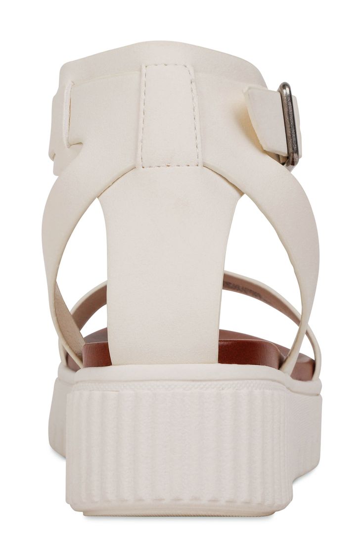 A sporty platform sole makes this playfully stylish ankle-strap sandal game for just about anything. 2" heel; 1 1/4" platform (size 8.5) 4" strap height Adjustable strap with buckle closure Padded footbed Synthetic or genuine calf hair (China) upper/synthetic lining and sole Imported Women's Shoes Adjustable Strapped Synthetic Sandals, Adjustable Platform Sandals In Synthetic Material, Adjustable Ankle Strap Sport Sandals For Spring, Spring Synthetic Sport Sandals With Strap, Strapped Platform Sandals In Synthetic Material, Summer Sport Sandals With Ankle Strap And Buckle, Synthetic Open Toe Sport Sandals With Heel Loop, Synthetic Open Toe Sport Sandals With Buckle, Synthetic Ankle Strap Sport Sandals With Cushioned Footbed