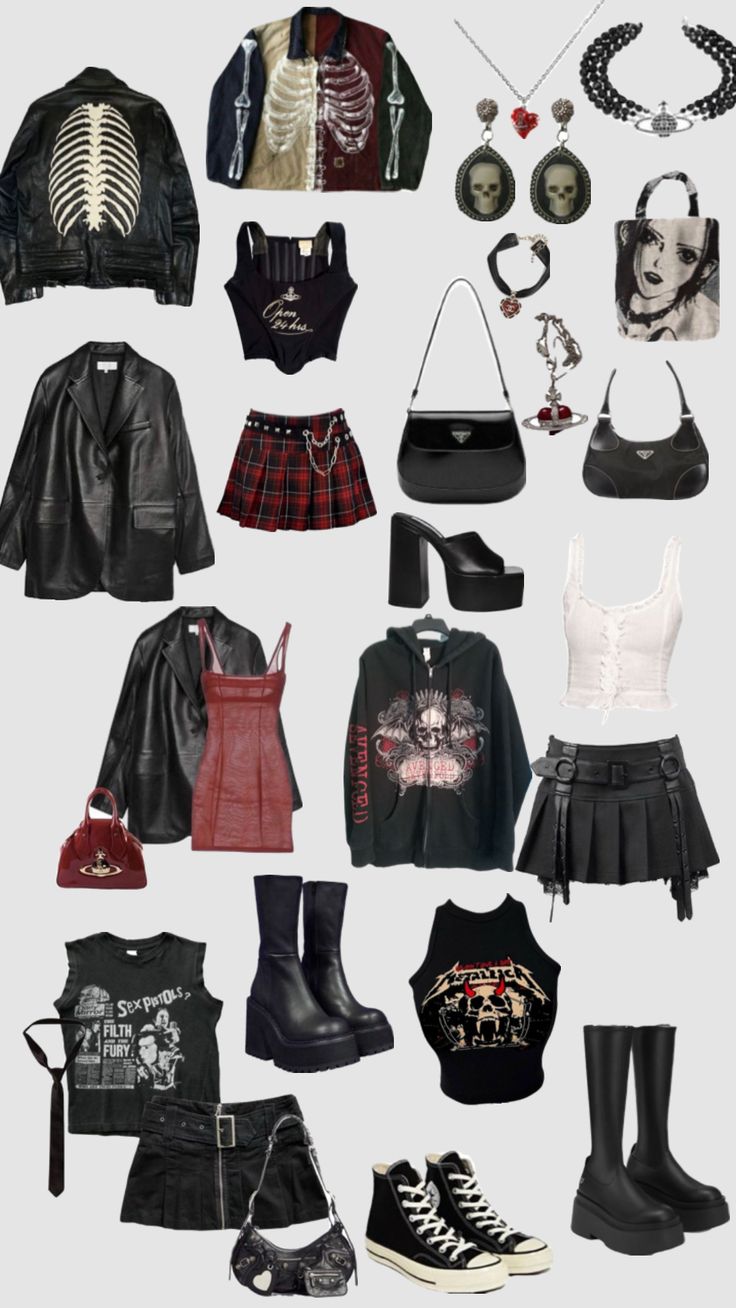 Rockstar Aesthetic Outfits, Rockstar Girlfriend, Rocker Girl, Rock Outfits, Outfits With Converse, Emo Outfits, Whimsical Fashion, Alternative Outfits, Really Cute Outfits