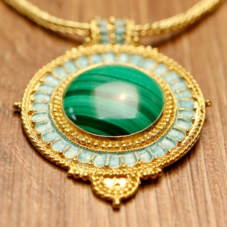 Yorkshire Malachite Necklace Ancient Roman Jewelry, Roman Jewelry, Malachite Necklace, Family Jewels, Moonstone Necklace, Hand Made Jewelry, Gorgeous Necklaces, Cultured Pearls, Gold Vermeil