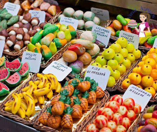 many different types of fruits and vegetables in baskets