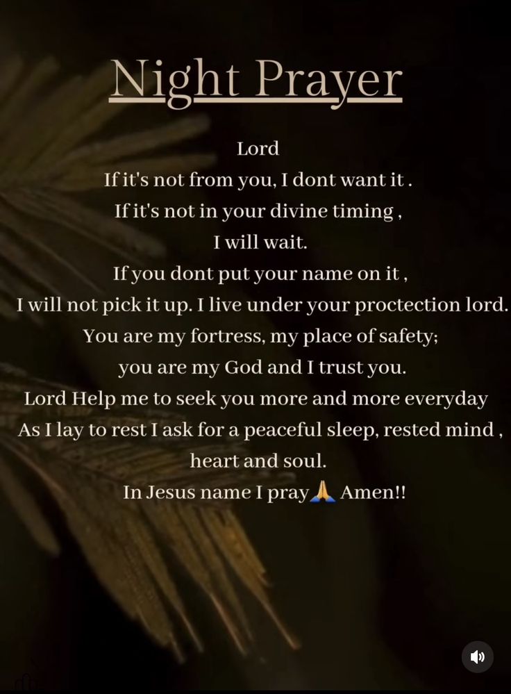 a poem written in the night prayer