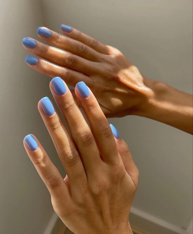 Nails Yellow, Casual Nails, Cute Gel Nails, Minimalist Nails, Dream Nails, Chic Nails, Blue Nails, Nail Trends, Nail Manicure