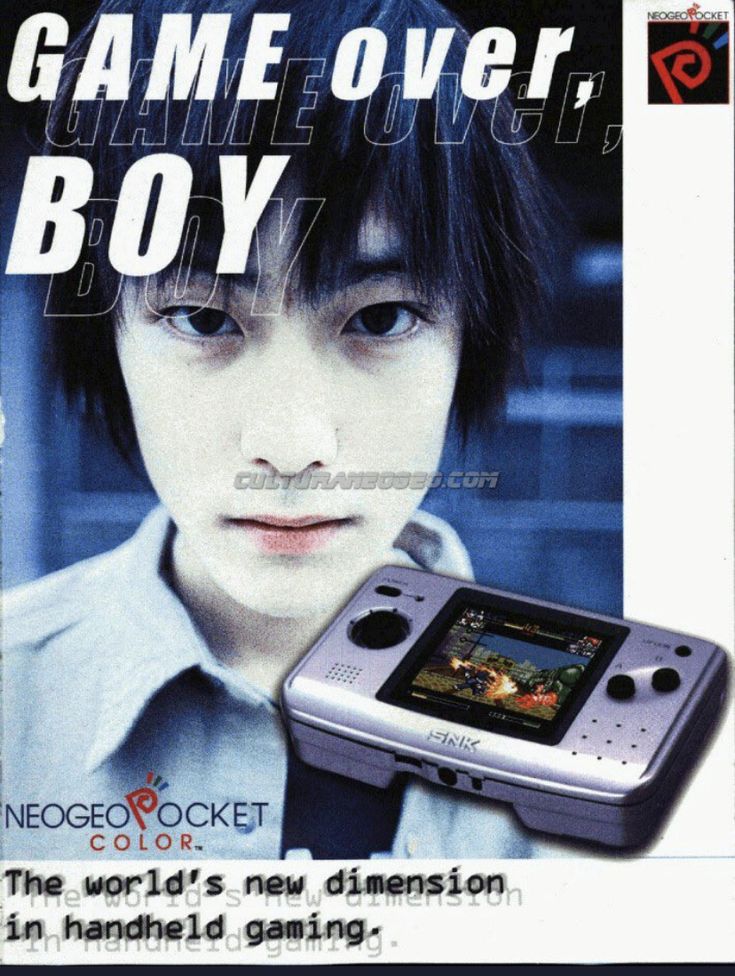 an advertisement for the nintendo wii game over boy, featuring a young man with black hair and blue eyes