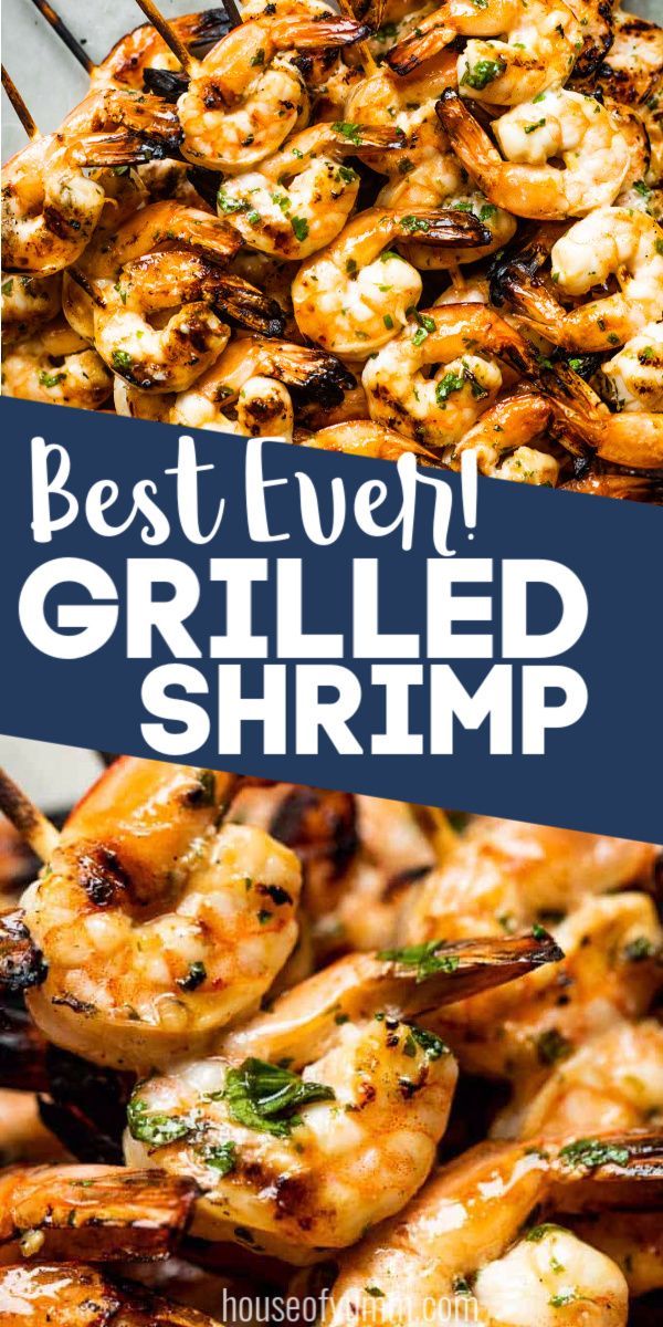 grilled shrimp with text overlay that reads bestfun grilled shrimp