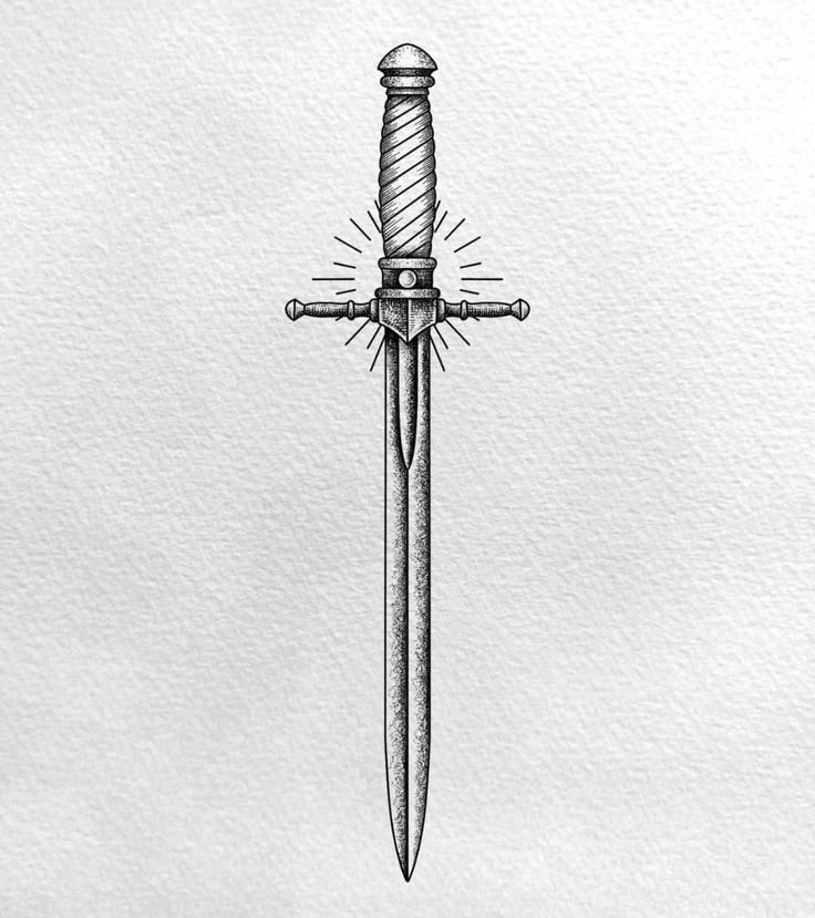 Swords Tattoos For Men, Minimal Tattoo Swords, Wings And Swords Tattoo, Dagger Tattoo Men, Dagger Tattoo For Men, Dagger Forearm Tattoo, Mid Evil Tattoos, Swords Tattoos, Small Dagger Tattoo