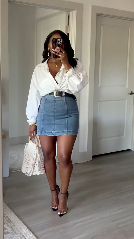 Update Wardrobe, Babyboo Fashion, Classy Summer Outfits, Skirts Summer, Effortlessly Chic Outfits, Looks Street Style, Classy Casual Outfits, Special Occasion Outfits, Denim Skirts