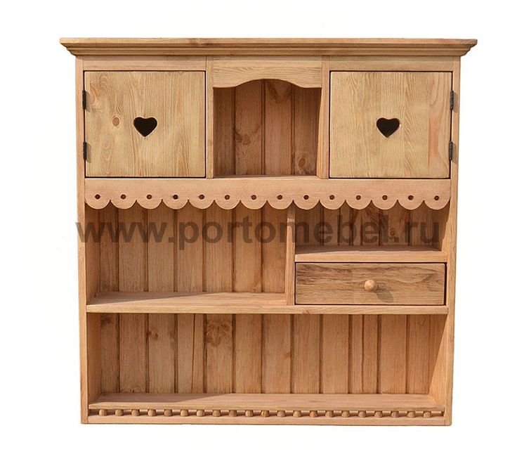 a wooden shelf with two drawers and one drawer on the bottom, in front of a white background