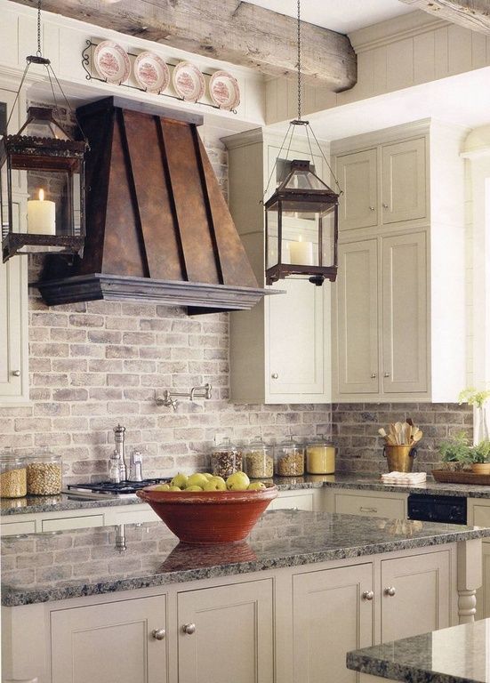 a kitchen with an oven, sink and counter tops in it's center island