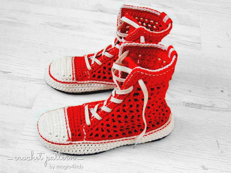 DIGITAL PATTERN FOR MAKING WOMEN SNEAKERS ON FLIP-FLOP SOLES The cheapest pair of flip-flops can be turned into a pair of charming sneakers and you can use it inside or outside. From how to prepare the flip-flop soles, up to crocheting these wonderful sneakers, you'll find everything into this pattern. This pattern contains 13 pages of detailed instructions, notes, tips, diagrams, large and detailed photos. FOR MORE ORIGINAL & CHARMING DESIGNS PLEASE VISIT MY SHOP AT https://www.etsy.com/sho Crochet Converse, Notes Tips, Crochet Shoes Pattern, High Fashion Outfits, Shoe Pattern, Crochet Shoes, Women Sneakers, Baby Yarn, Crochet Slippers