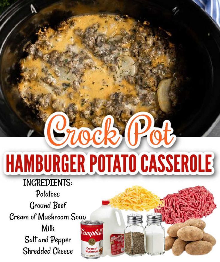 the crock pot hamburger potato casserole recipe