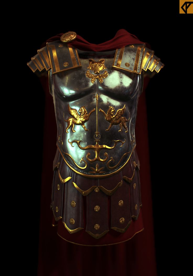 the armor worn by roman soldiers is shown in this 3d image, which appears to be made out of metal