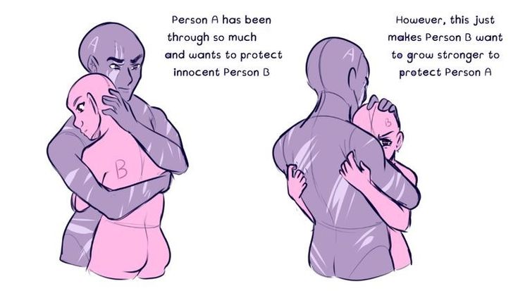 two people are hugging each other and one person is holding the other in his arms